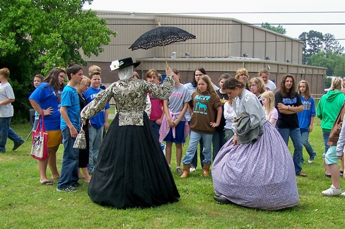 Civil War School Day Hoop Skirts