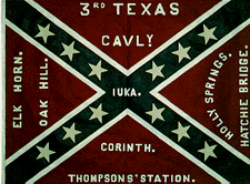 Confederate battle flag of the 3rd Texas Cavalry